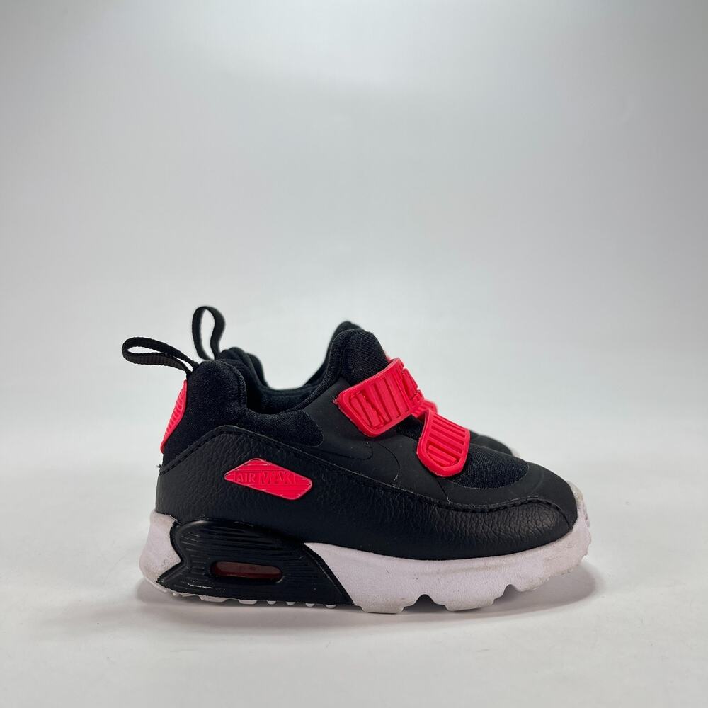 Nike Air Max Tiny 90 Black Hyper Pink Lifestyle Sneakers 881928-002 Kids Size 4C